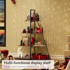 Industrial 4 Shelf Wood Bookcase Bookshelf Storage Display Rack Book Shelving