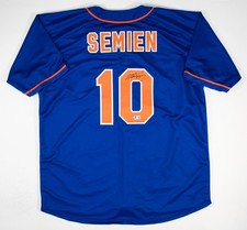 Marcus Semien Signed New York Mets Jersey (Beckett) 2023 World Champ / Infielder