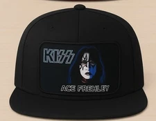 Ace Frehley Kiss Hat, Removable Metal Patch, Snapback