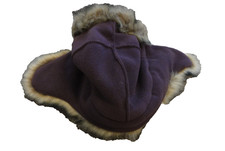BABY GAP PURPLE FURRY TRAPPER WINTER HAT SIZE SMALL