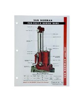Van Norman Model 943 944 965 777 888 999 Boring Bar Flier