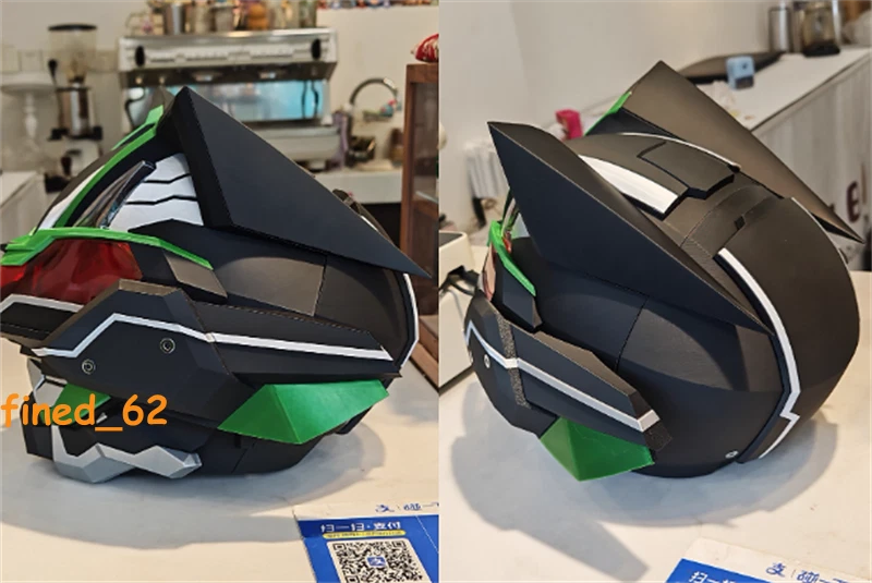 KAMEN RIDER TYCOON 3D Printing 1：1 Wearable Mask Helmet Halloween Cosplay Props - Image 3 of 4