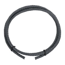 Braided Leather Cord, 6mm 1.1 Yard for Jewelry Making, Dark Gray, 1m