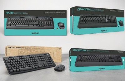 Logitech MK370 MK330 K650 MK540 Wireless Tastatur Maus Set Kabellos Ergonomisch