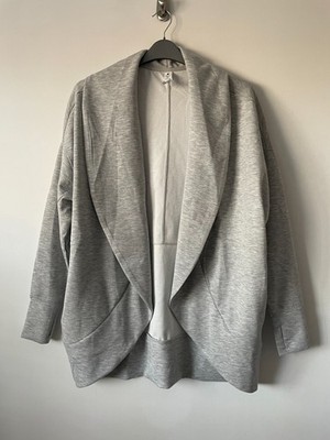 Yogalicious graue Scuba London Strickjacke M neu mit Etikett