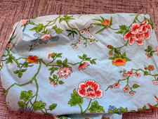 Vintage 60s/70s floral birds fitted sheet 39 x 75