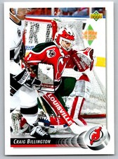 1992-93 Upper Deck #315b Craig Billington Upper Deck Text and Logo Hologram