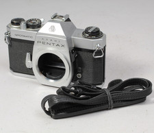 ASAHI PENTAX SPOTMATIC SP ll 35MM BODY W FACTORY STRAP VERY CLEAN METER IN-OP
