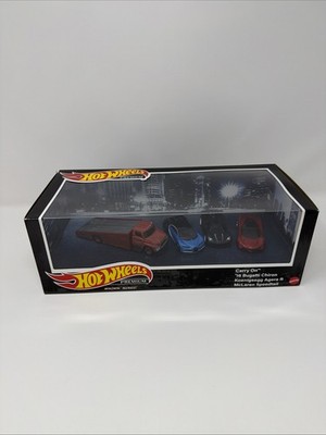 Hot Wheels Premium Set Carry On, '16 Bugatti Chiron, Koenigsegg Agera R, McLaren