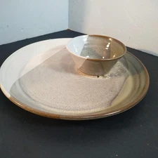 Mc Neills Pottery 2006 Windy Chip And Dip Plate