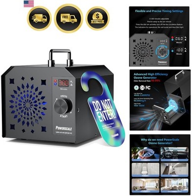Ozone Generator Air Purifier Odor Eliminator 90000mg h for Home Car Pet Rooms