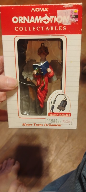 Noma Ornamotion Collectables 1989 Ornament Angel in Box 