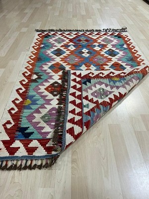 Unique Carpet - Colorful Rug - Handmade Kilim Rug Vintage Tribal Boho Area Decor