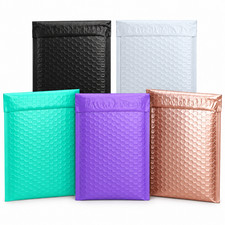 Color Poly Bubble Mailers 000 0 2 4 5 Padded Self Seal 10-500 Pack.