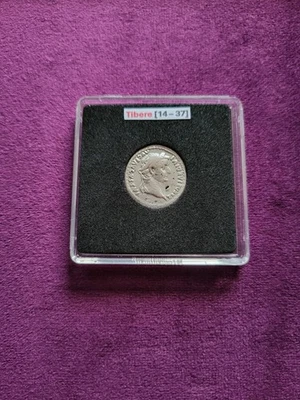 Pièce de monnaie Romaine Denier en argent empereur Tibere [14-37] - Photo 1/4