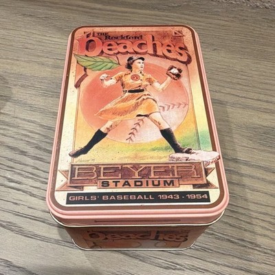 J.L. Clark Rockford Peaches Beyer Stadium Commemorative Tin 1923-1992