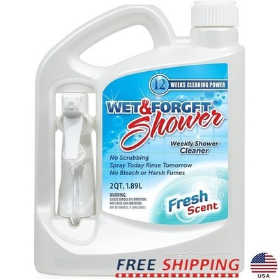 Effortless Shower Cleaner No Scrub Fresh Scent Removes Soap Scum Tub Tile Grime