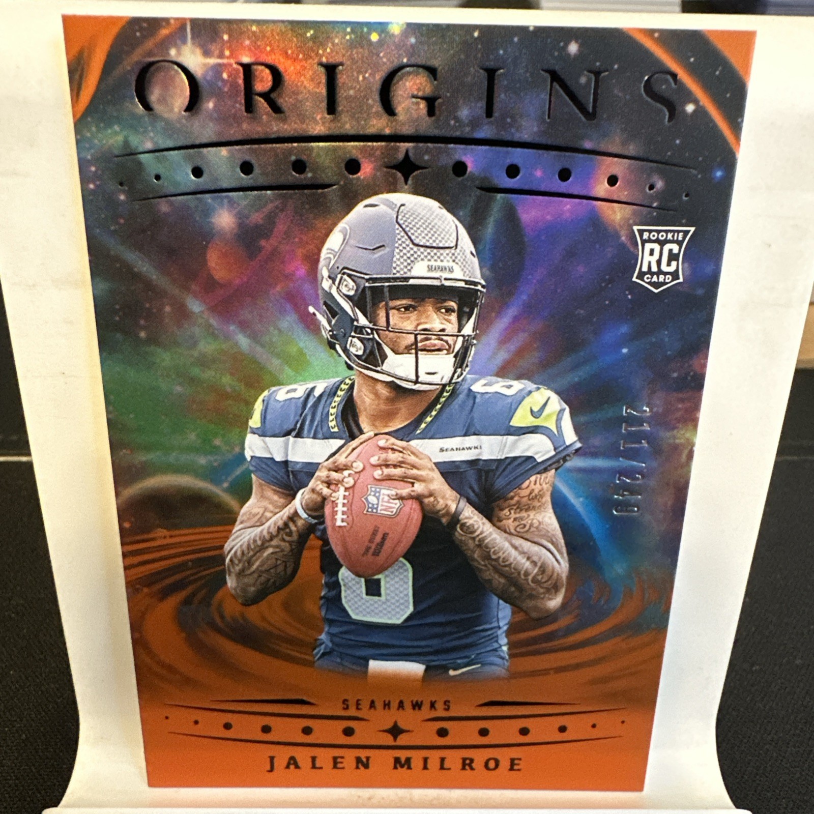 2025 Panini Origins Rookie Football Jalen Milroe #103 RC Orange /249