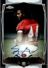 TREY MILLARD 2014 TOPPS CHROME AUTO ROOKIE 49ERS QQ