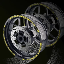 Yellow 17'' Rim Wheel Sticker Decal Strip Tape W01B For Honda CB300F