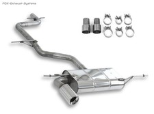  Racing-Komplettanlage ab Kat. Audi A3 8P Sportback 1x90mm rund eingerollt