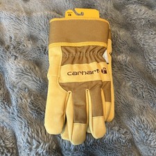 Carhartt Insulated Gloves Mens Large Brown Duck 3M Work Synthetic Leather NWT