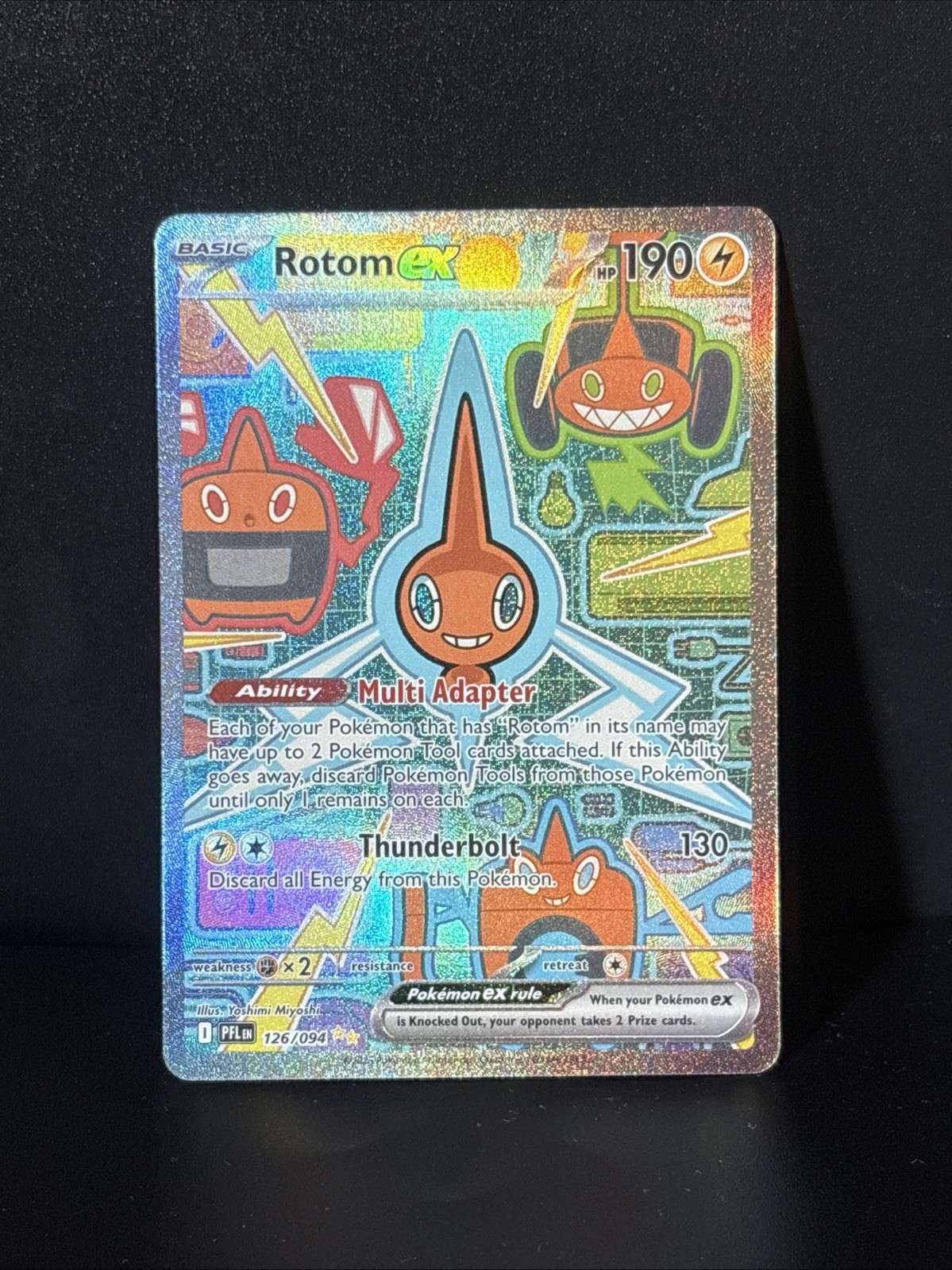 Pokémon Rotom ex 126/094 Me02: Phantasmal Flames Holo