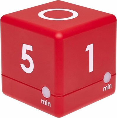 TFA Dostmann Digitaler Cube Timer, Zeitwürfel, Zeitmanagement,38.2039.05, 6 x 6