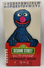 Vintage Sesame Street Do-It-Yourself Alphabet Book Grover HC 1980