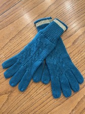 Vintage Green Wool Gloves One Size Very Warm