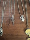 JEWELRY NECKLACES 17PC.  HEART BRACELET AND DIAMOND EARRINGS.  SEE PICTURES... — photo 8