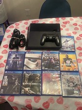 Sony PlayStation 4 500 Gig with Controller  Games - Black Missing Charging Cord