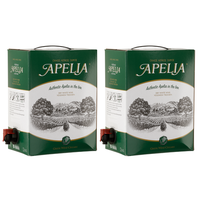Apelia Weiß Trocken 2X 3,0L Bag-In-Box | Trockener WeißWein Aus Griechenland
