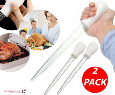Turkije Baster, plastic baster om te koken, siliconen pipet met