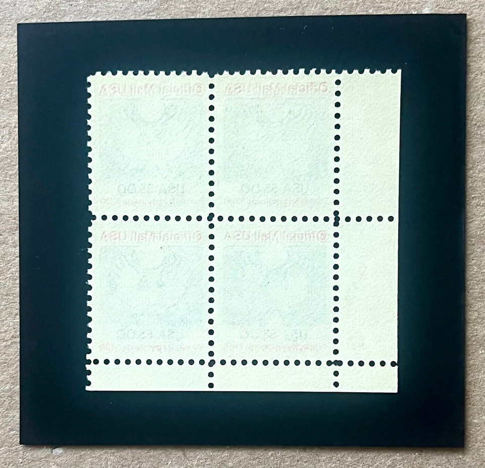 U.S. #O133 XF NH Plate # Block 4 Catalog $45.00 - Image 2 of 2