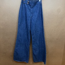 Vtg 70s Wrangler Flare Bellbottom Blue Jeans 25x30