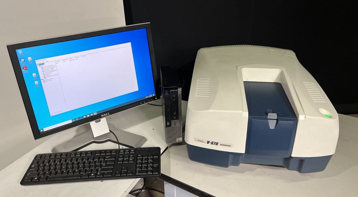 JASCO V-670 UV-VIS-NIR Spectrophotometer, PC & SW, COMPACT, WIDE