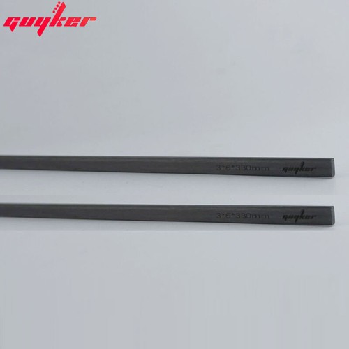 Guyker 2pcs Carbon Fiber Neck Rods 3X6X380mm Guitar Neck Stiffener for