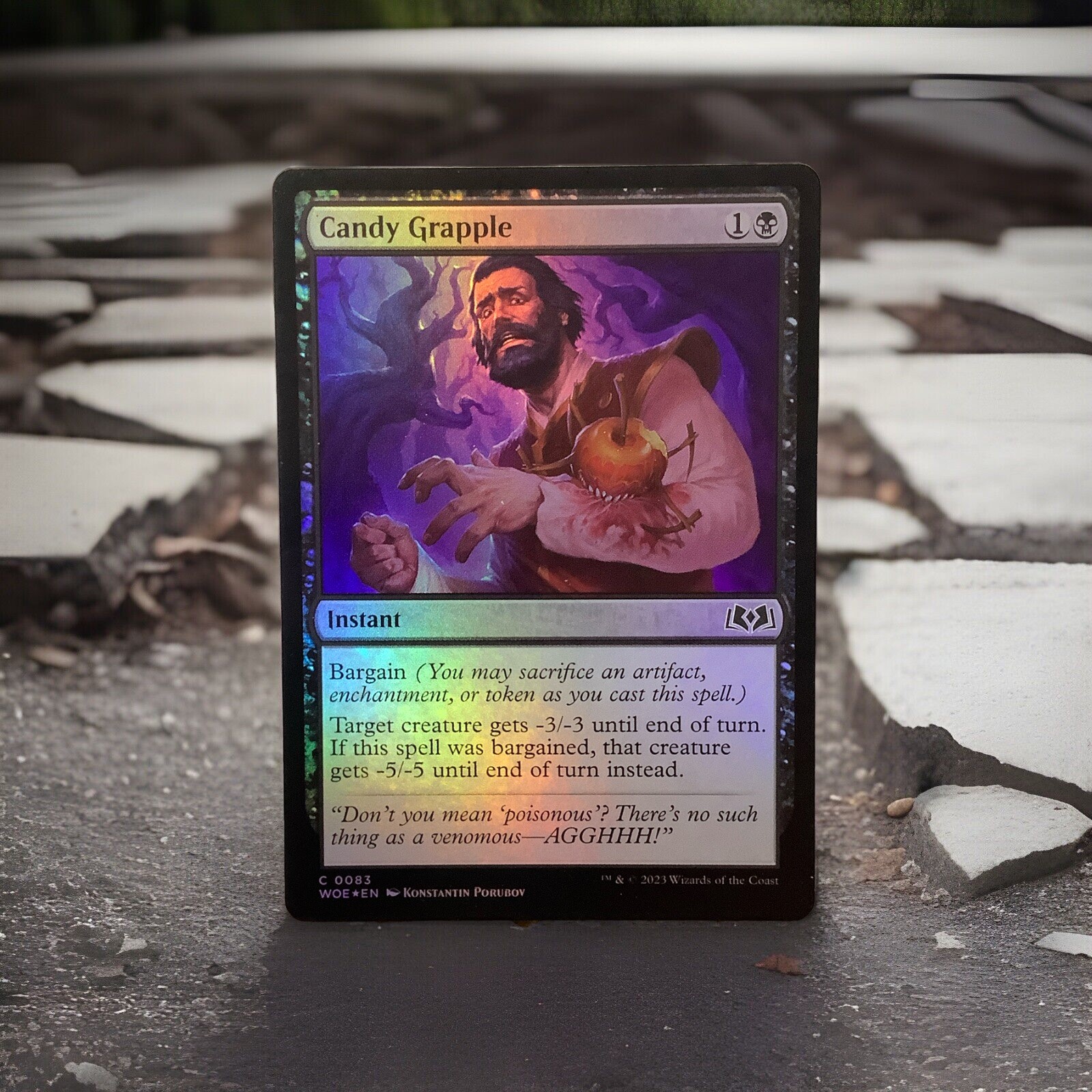 MTG WOE: Candy Grapple (Instant) Wilds of Eldraine 0083 Foil Common