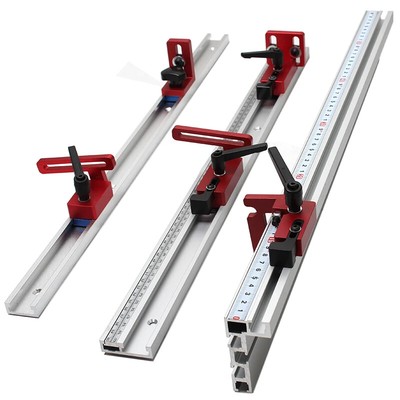 Woodworking T-track Stop T-Slot Limiter Aluminium Miter Track Fence Flip Stop