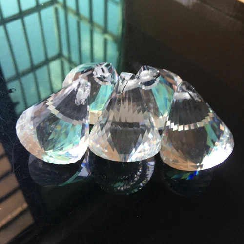5Pc SUNCATCHER Chandelier Diamond Glass Cone Crystal Lamp Prism Hanging Pendant - Picture 3 of 6