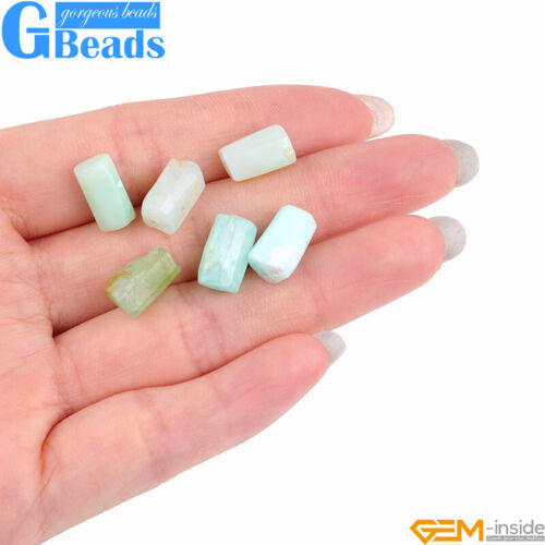 Natural Assorted Gemstone Faceted Tube Column Beads for Jewelry Making 8x12mm - Picture 10 of 192