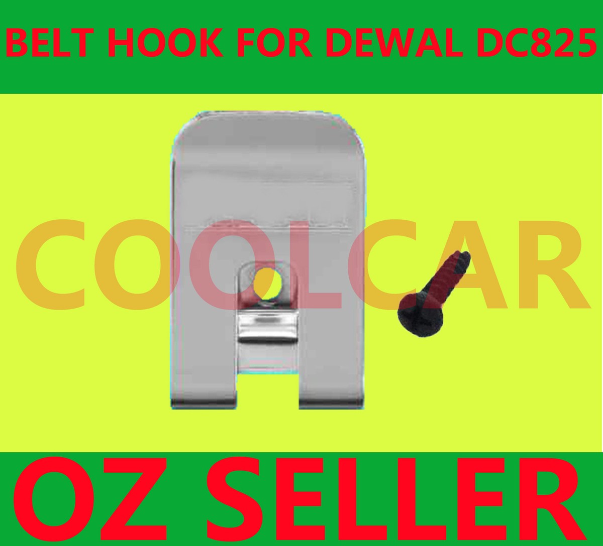 Driver Belt Hook for Dewalt 18v battery DC825 DC827 DC820 DC822