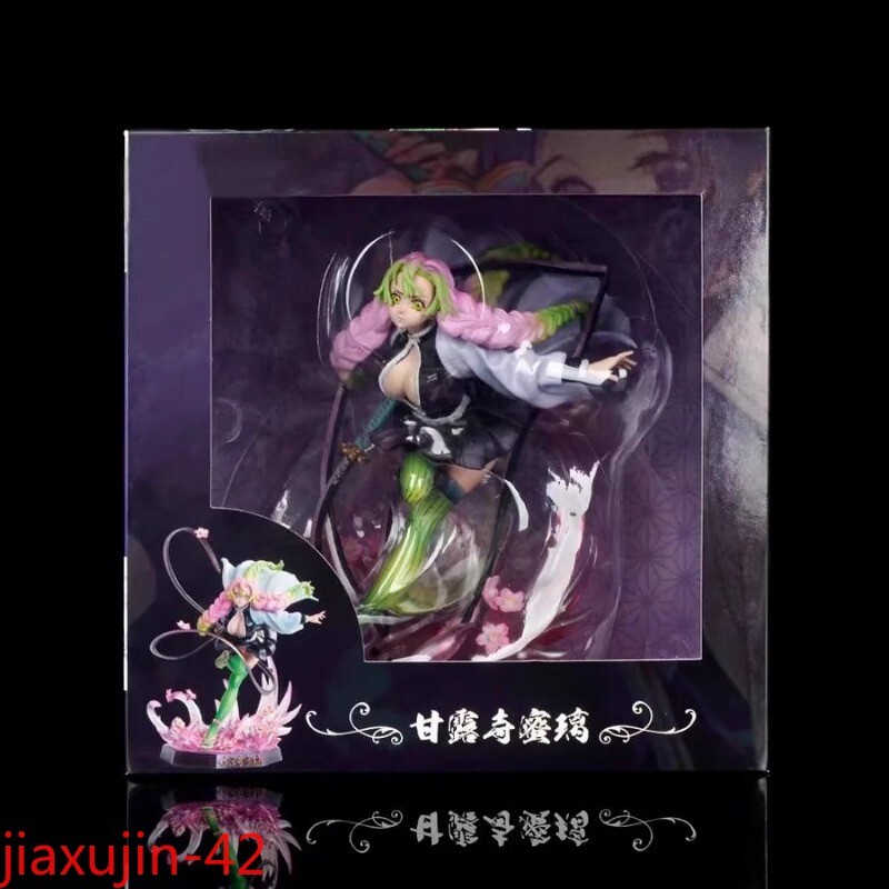 Figura Kanroji Mitsuri, Cazador de Demonios Kimetsu No Yaiba Estatuillas Regalos 22 cm/8,5 pulgadas