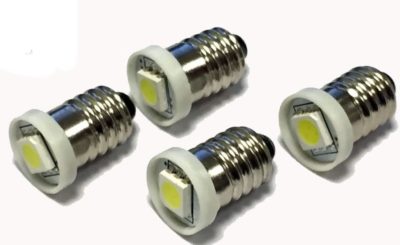 4x E10 LED Glühbirnen Schraube passend für MG MGB & Zwerg Innenraum Armaturenbrett Leuchten Lampen