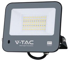 Image of 50W LED Floodlight with Photocell, 4000K, 5200lm, IP65, Black - 23188