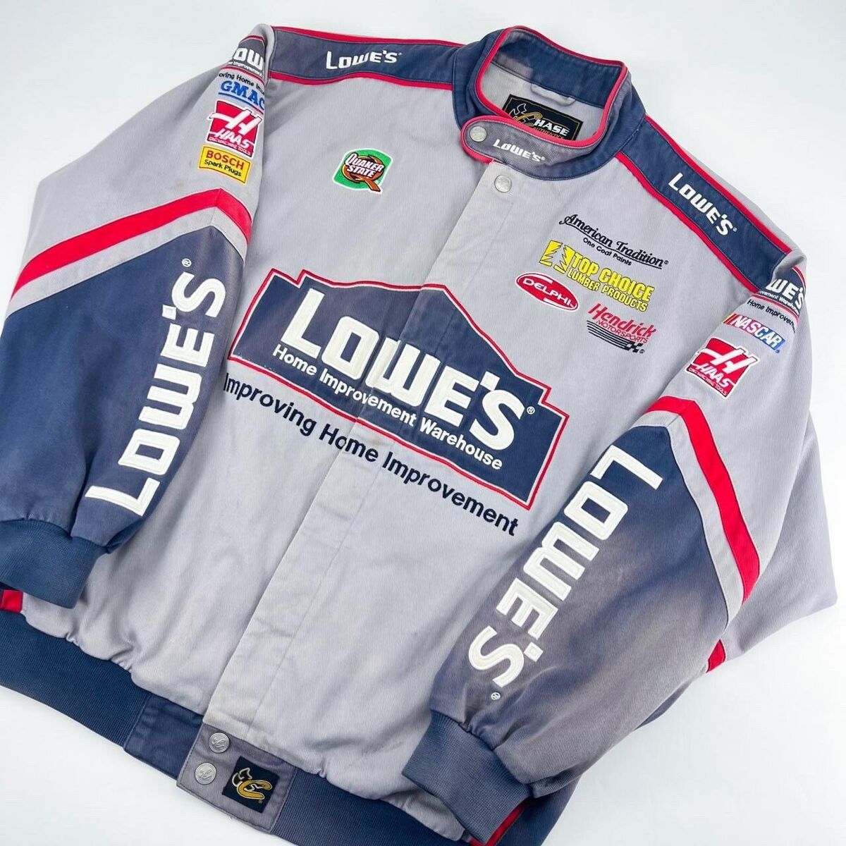 RARE Vintage Lowes NASCAR Jacket by Chase Authentics, Size RARE Vintage Lowes NASCAR Jacket by Chase Authentics, Size
