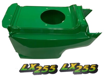 New Lower Hood & Set of 2 Decals Replaces AM132688 M126050 Fits John Deere LX255