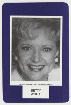 Betty White 1993 Face to Face Game Card - Single Card from Canadian Game