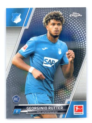 2021 Topps Chrome Bundesliga #53 Georgino Rutter Rookie TSG Hoffenheim Mint